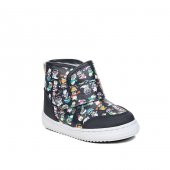 Albishoes Unisex Çocuk Bebek Baskılı Desenli Figürlü Cırtlı Kışlık Ayakkabı Çocuk Bebek Bot (22-30) - 2