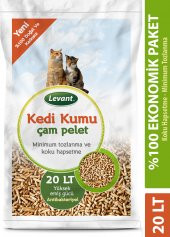 KEDİ KUMU 20 LT 100 ÇAM PELETİ VE ORGANİK EKO PAKET - 1