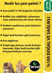 TARSOL KEDİ KUMU ÇAM PELETİ 20 LT EKONOMİK BOY 100 ORGANİK - 2