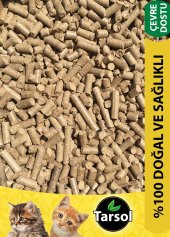 TARSOL KEDİ KUMU ÇAM PELETİ 20 LT EKONOMİK BOY 100 ORGANİK - 3