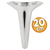 Aspen 6'lı Set Mobilya Tv Ünitesi Koltuk Kanepe Konsol Destek Ayağı Ayakları 20 Cm Krom M8 - 2