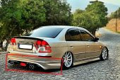 HONDA CİVİC VTEC 2 CUSTOM ARKA TAMPON EKİ KARLIK FİBERGLASS BOYASIZ - 1