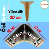 Aspen 6'lı Set Mobilya Tv Ünitesi Koltuk Kanepe Konsol Destek Ayağı Ayakları 20 Cm Koyu Ceviz thumbnail 3