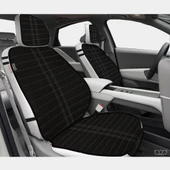 Bod Hyundai Accent Oto Koltuk Koruma Kılıfı 2000-2006 Artemis Serisi Siyah-Beyaz thumbnail 2