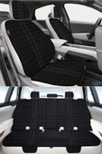 Bod Hyundai Accent Oto Koltuk Koruma Kılıfı 2000-2006 Artemis Serisi Siyah-Beyaz thumbnail 1