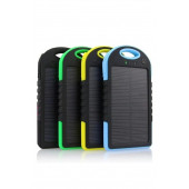 Güneş Enerjili Solar Panelli Powerbank 20000Mah Kamp Tipi Taşınabilir Şarj Aleti - 1