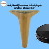 Aspen 6'lı Set Mobilya Tv Ünitesi Koltuk Kanepe Konsol Destek Ayağı Ayakları 18 Cm Açık Ceviz thumbnail 6