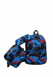 Ölmezler Araba Desenli 3 Lü İlk Okul Çantası Mavi - 5