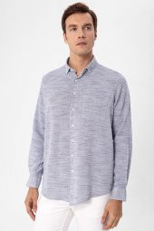 Köşeli Manşet Regular Kalıp Düz Gömlek thumbnail 3