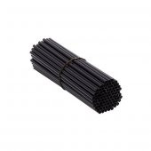 İnce Kokteyl Pipeti Siyah 140mm 300 Adet -(2-paket) - 3