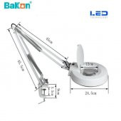 Bakon BK500C-15X 15w Led Akrobat Büyüteç 127 mm 15 Diopter Mercek ( Loop ) - 2