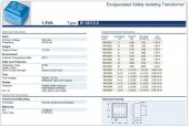 Trafo El-Kom 1,5VA 2x7,5V Mavi RN130342 2x100mA - 2