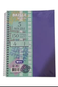 Orta Boy 4+1 Ayraçlı Defter 5 Konulu 150 Yaprak 1 Adet 4 Kareli 1 Çizgili Spralli Plastik Kapak Seperatörlü 18x25 cm - 1