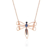 925 Ayar Gümüş Rose Yusufçuk Kadın Gümüş Kolye thumbnail 3