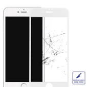 Bufalo iPhone 7 Plus / 8 Plus Ekran Koruyucu 9D Temperli Cam - Beyaz - 6