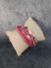 Bileklik Halhal Plaj Deniz kabuklu Boncuklu Ayarlanabilir Çoklu Bileklik thumbnail 1