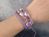 Bileklik Halhal Plaj Deniz kabuklu Boncuklu Ayarlanabilir Çoklu Bileklik thumbnail 2