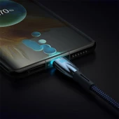 Baseus Yıldırım Şarj 1Mt 100W Akıllı Şarj Type-C Şarj Kablosu İpad Macbook Şarj 480 Mbps Veri Aktarım - 10