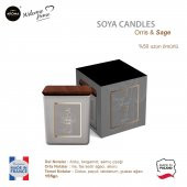 Aroma Home Soya series Kokulu Mum Orris Sage  155gr. - 2