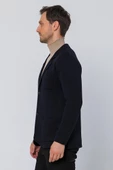 CEKMON Erkek Regular Fit Çok Cepli Düğmeli Astarsız Örme Blazer Rahat Ceket - 11