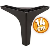 Sedef 6'lı Set Mobilya Tv Ünitesi Koltuk Kanepe Destek Ayağı 14 Cm Siyah Baza Ayakları M8 Destek thumbnail 6