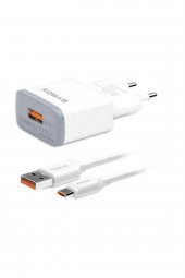 Micro Usb Hızlı Ev Şarj Aleti 2.0a Q20 Beyaz - 3