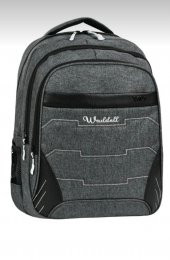 Ölmezler Oval Kırçıl Dört Gözlü Okul Sırt Çantası Gri - 1