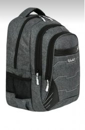 Ölmezler Oval Kırçıl Dört Gözlü Okul Sırt Çantası Gri - 2