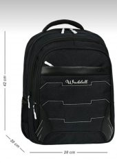 Ölmezler Oval Kırçıl Dört Gözlü Okul Sırt Çantası Siyah - 3