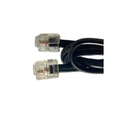 Telefon Köken Hat Kablosu 1.5 M 6P2C Pluglu Siyah 10 Adet - 3
