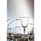 Kcd Soprano Platin 61 Parça Cam Sofra Sunum Çeyiz Seti Su Bardak Takımı Kesme El Dekor thumbnail 1