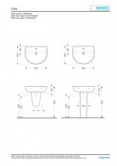 Serel Etna 46x56 cm Duvara Monte Lavabo EN01TDS110H - 2