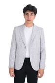 Cengiz İnler Kırçıllı Kumaş Slim Fit Erkek Ceket - 3