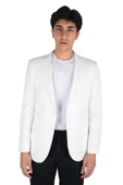 Cengiz İnler Armür Desen Slim Fit Erkek Ceket - 4