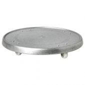 Tekerlekli Saksı Altı MeridyenDukkan 31 cm Galvanizli Saksılık Altı Pratik thumbnail 1