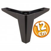 Sedir 6'lı Set Mobilya TV Ünitesi Çekyat Koltuk Kanepe Destek Ayağı 12 cm Siyah Kanat 17 Baza Ayak - 5