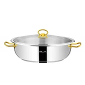Sıla 4 lt Çelik Gold Basık Karnıyarık Tenceresi 26x8 cm - 1