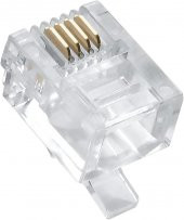 6P/4C RJ11 Telefon Plug - 100 Adet - 2