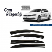 Cam Rüzgarlığı Volksvogen Jetta MK6 2011-2018 Arası Mügen Tip Piano Black - 1