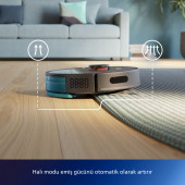 Philips 3000 Serisi Islak Kuru Moplu Siyah Robot Süpürge - 5