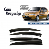 Cam Rüzgarlığı Fiat Palio 2002-2012 Arası Mügen Tip Piano Black - 1
