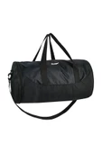 Silindir Spor Çanta El Valizi Siyah - 1
