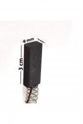 Elektırikli Süpürge Motor Kömürü Yaylı 6x8x30 - 2
