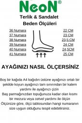 Budi Kadın Şık Konforlu  Günlük Terlik Anatomik Ortopedik Taban Suni Deri Anne Dışarı Ev Terliği - 8