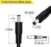 Notebook adaptör Dc Kablo, 5.5x2.5mm - 2