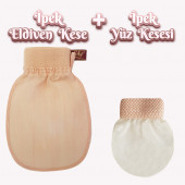 Dünyanın En Kaliteli Koza İpek Kese Banyo Duş Kesesi Peeling Eldiveni Cilt Güzelleştirici Hassas - 1