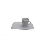 Güral Porselen Kahve Sunum Seti, Beyaz, Especial Sidney Serisi, 19cm, Tekli - 2