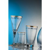 Kcd Zerafet Altın 61 Parça Cam Sofra Sunum Çeyiz Seti Su Bardak Takımı thumbnail 1