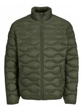 JACK JONES Desenli Erkek Puffur Mont 12238597 - 1