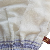 Silky Glows Hamam Vücut Kesesi - Beyaz (Vegan & Krep) - 3